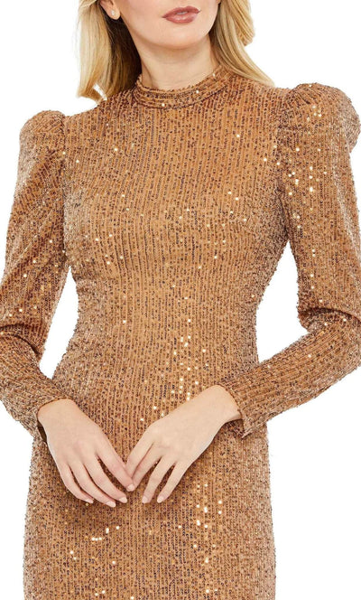 Ieena Duggal 42020 - Puffed Sleeve Dress