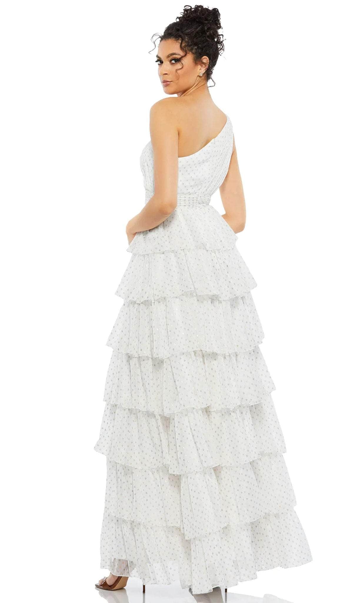 Ieena Duggal 49512 - Asymmetrical Neck Dress
