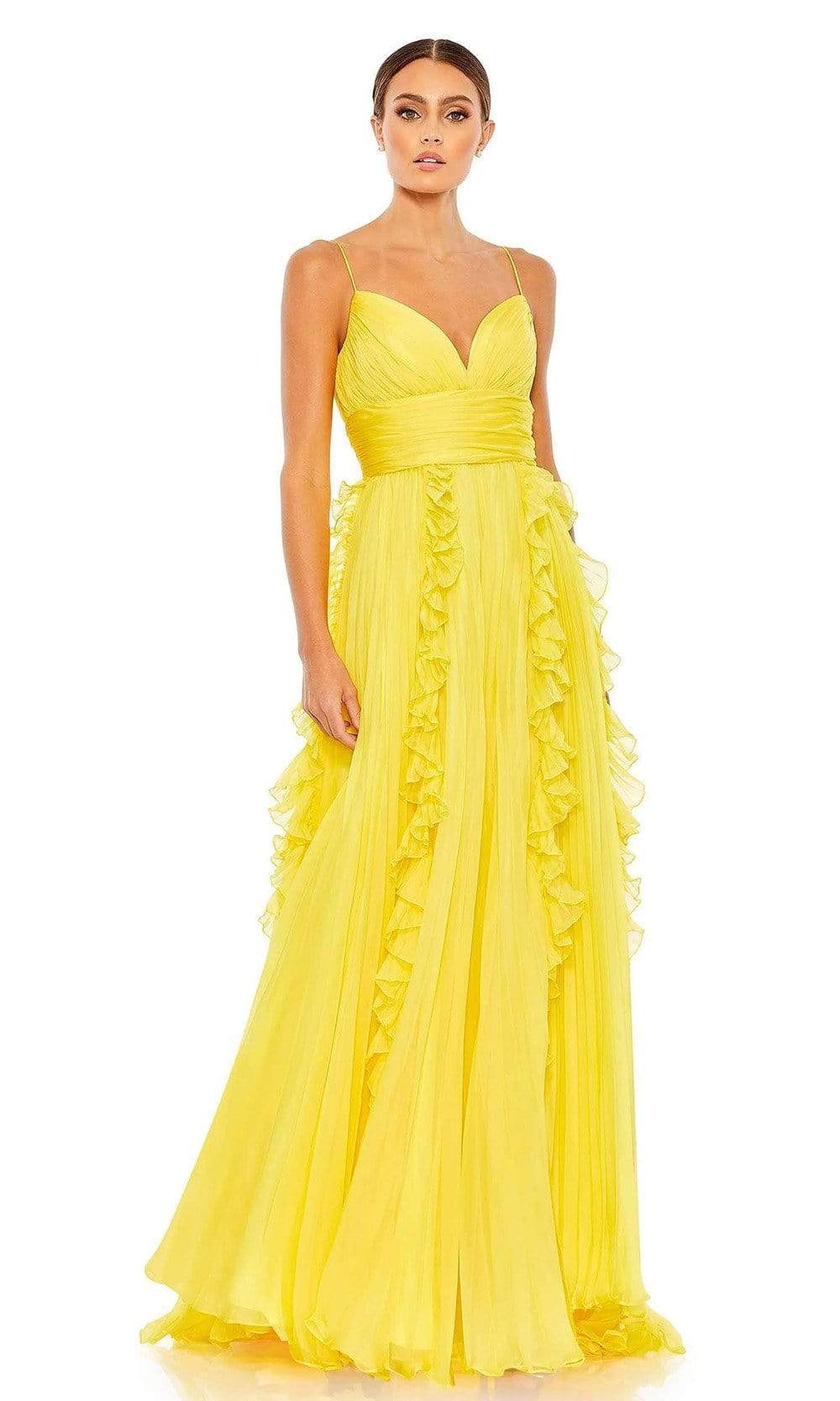 Ieena Duggal - 49533 Ruffle Trimmed A-Line Gown Special Occasion Dress