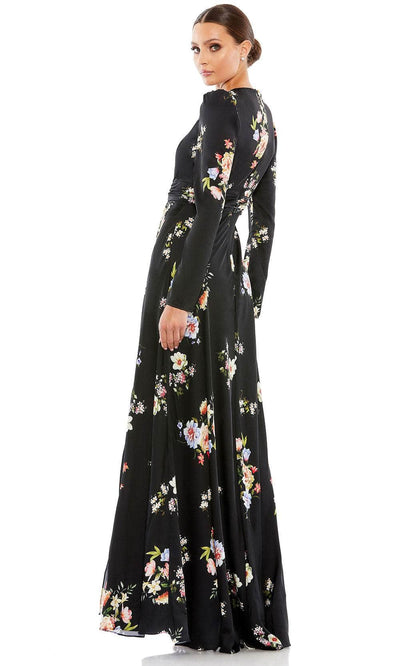 Ieena Duggal 55622 - Floral Printed Long Sleeve Prom Dress Mother of the Bride Dresses