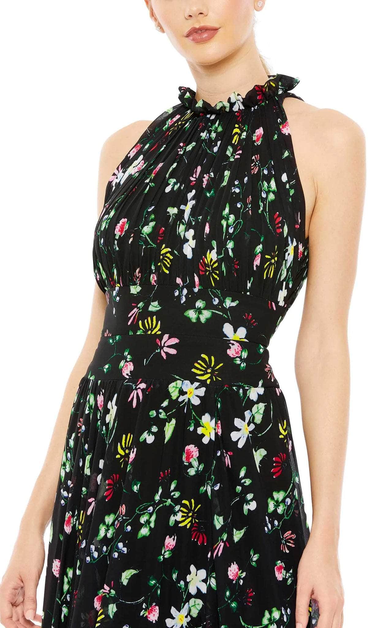 Ieena Duggal 55648 - Floral Chiffon Dress