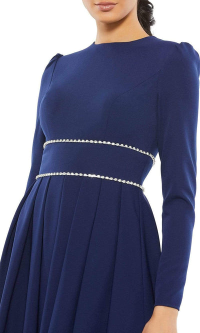 Ieena Duggal - 55705 Long Sleeve Jeweled A-Line Dress Mother of the Bride Dresses