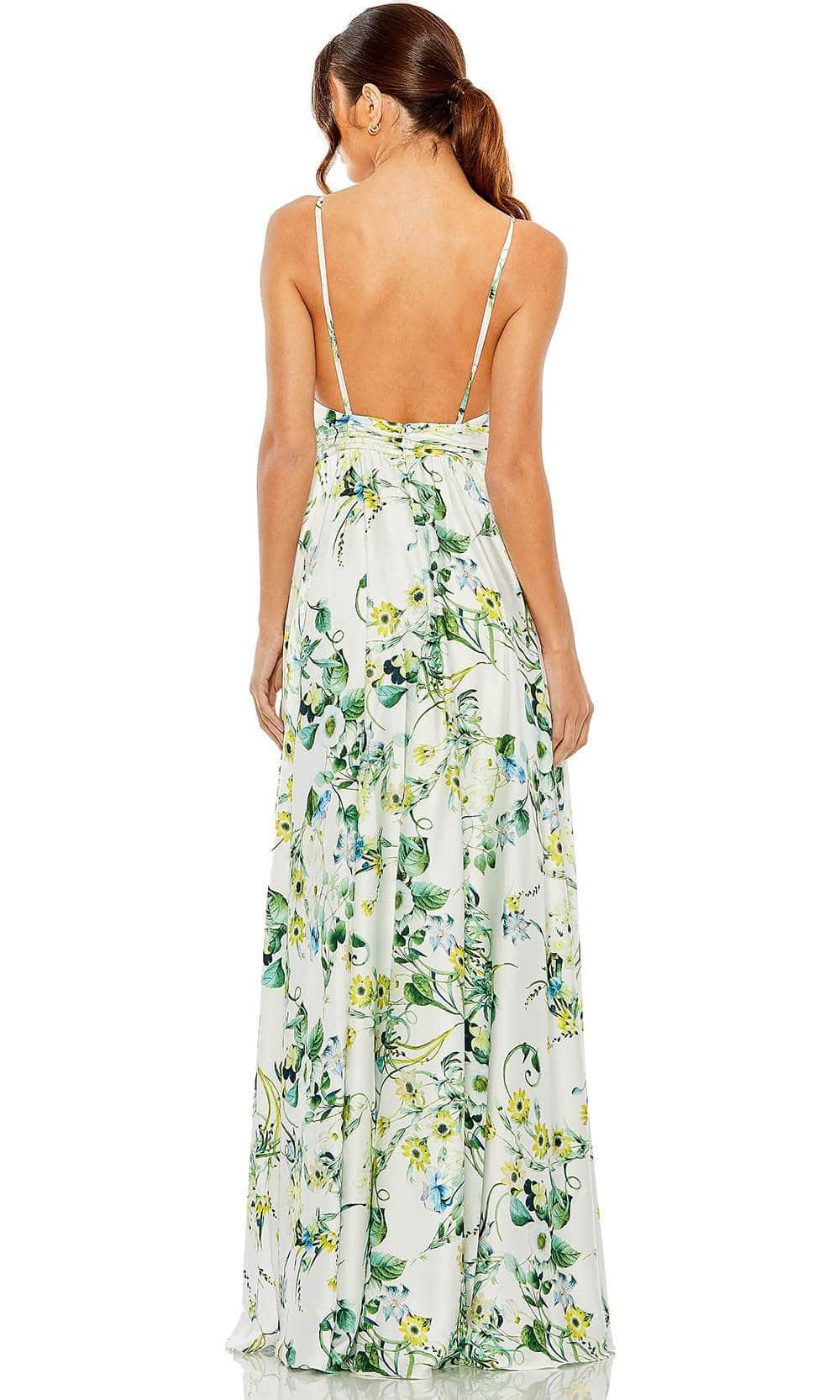 Ieena Duggal 55983 - Floral Sleeveless A-line Prom Dress Evening Dresses