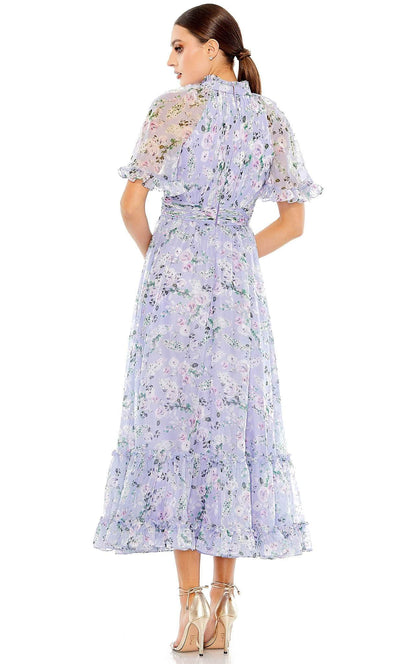 Ieena Duggal 68259 - High Neck Floral Print Evening Dress Evening Dresses