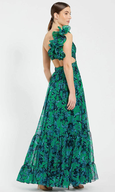 Ieena Duggal 68650 - Cutout One Sleeve Gown Prom Dresses