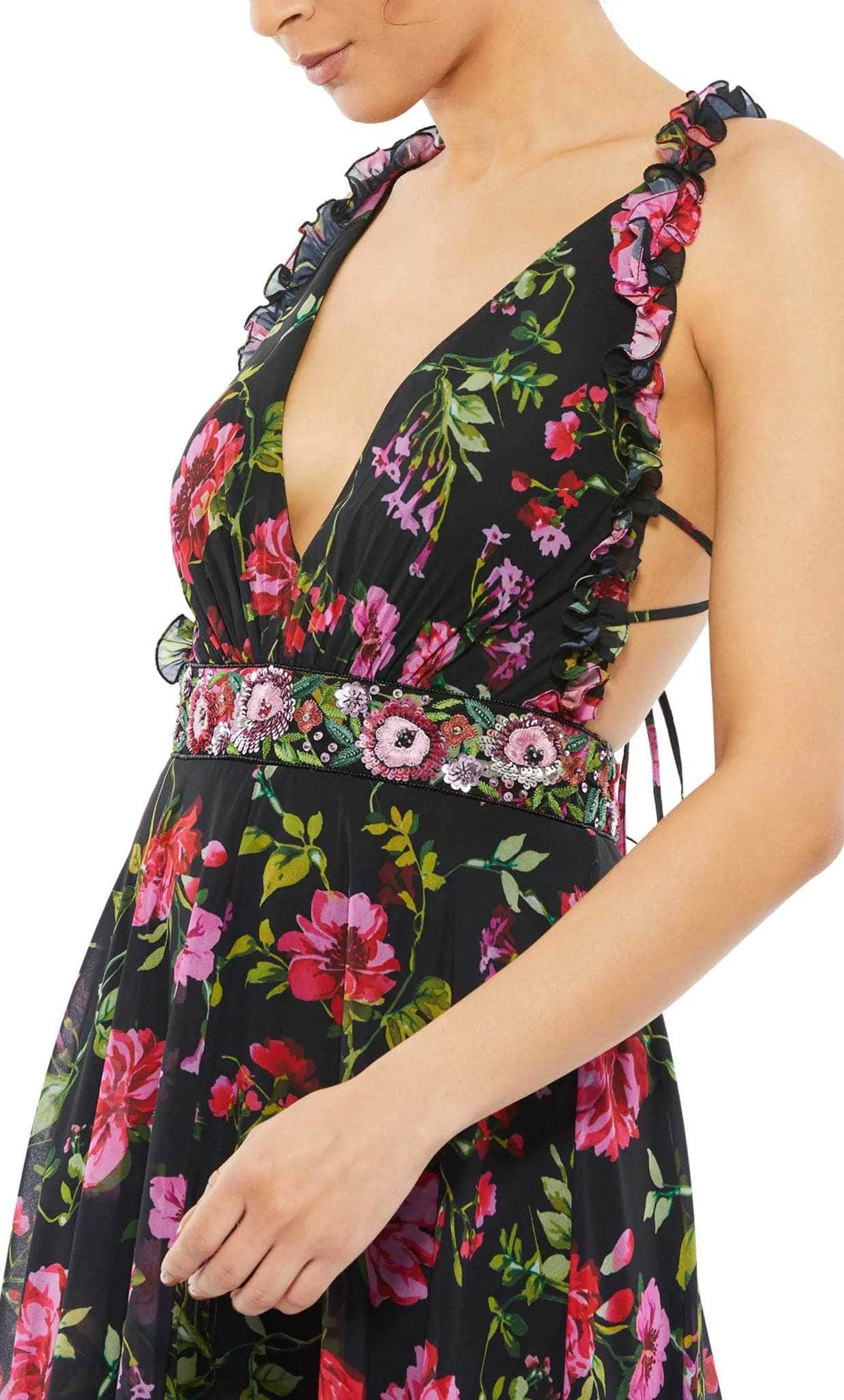 Ieena Duggal 9156 - Floral Dress