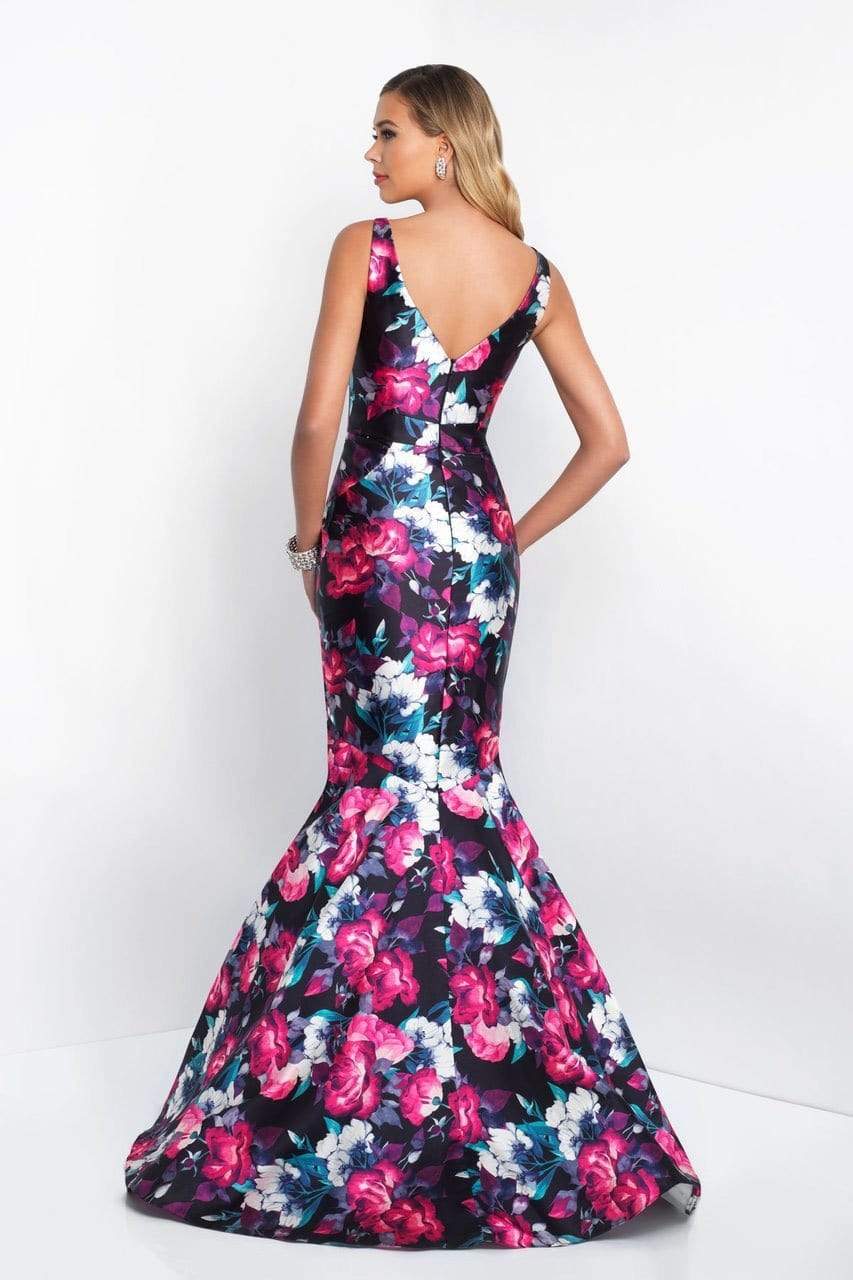 Intrigue - 403 Sleeveless Sweetheart Floral Mikado Trumpet Gown Special Occasion Dress