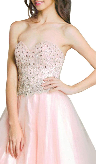 Iridescent Sweetheart A-Line Evening Gown Prom Dresses