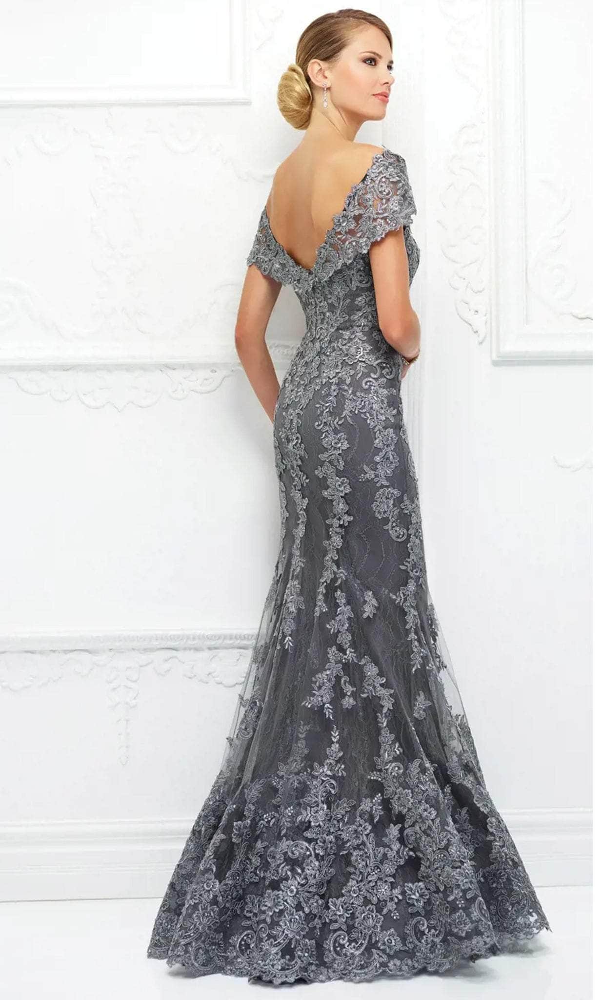 Ivonne D 118D12W - Embroidered Dress
