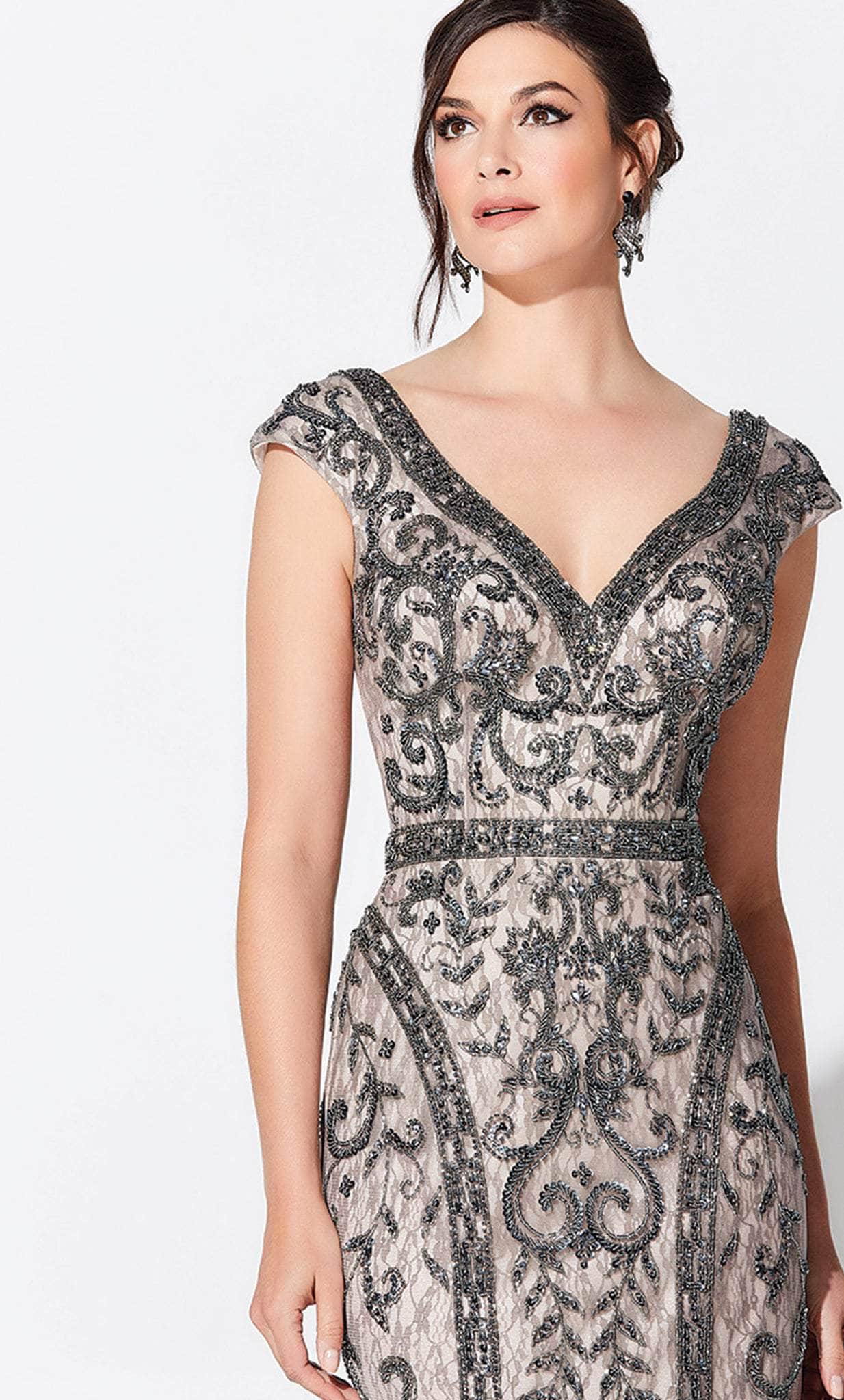 Ivonne D 119D42W - Cap Sleeve Dress