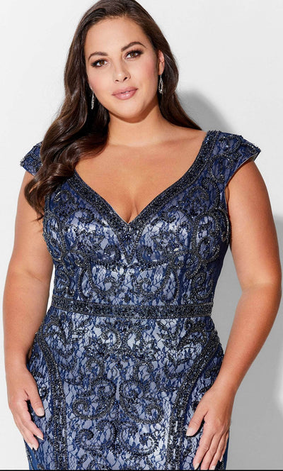 Ivonne D 119D42W - Cap Sleeve Dress