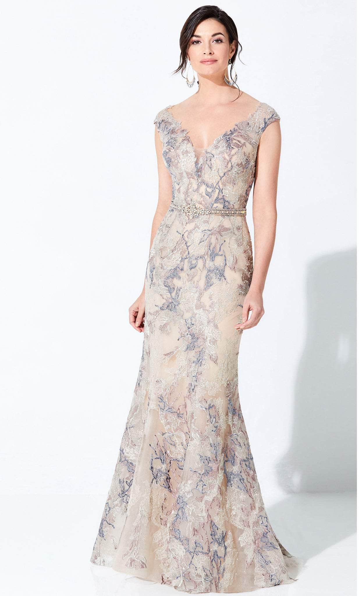 Ivonne D 220D23W - Embroidered Gown