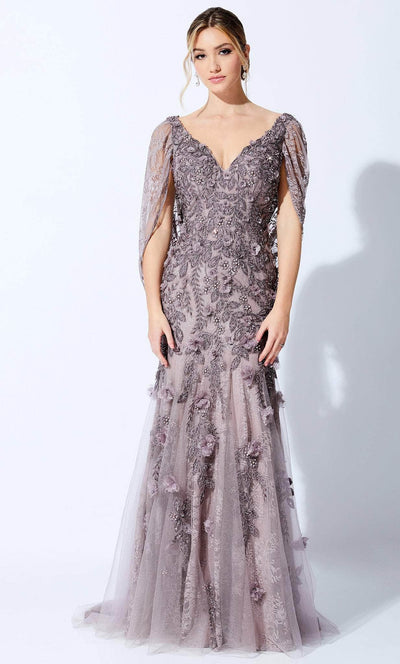Ivonne D 221D41W - Beaded Lace Gown