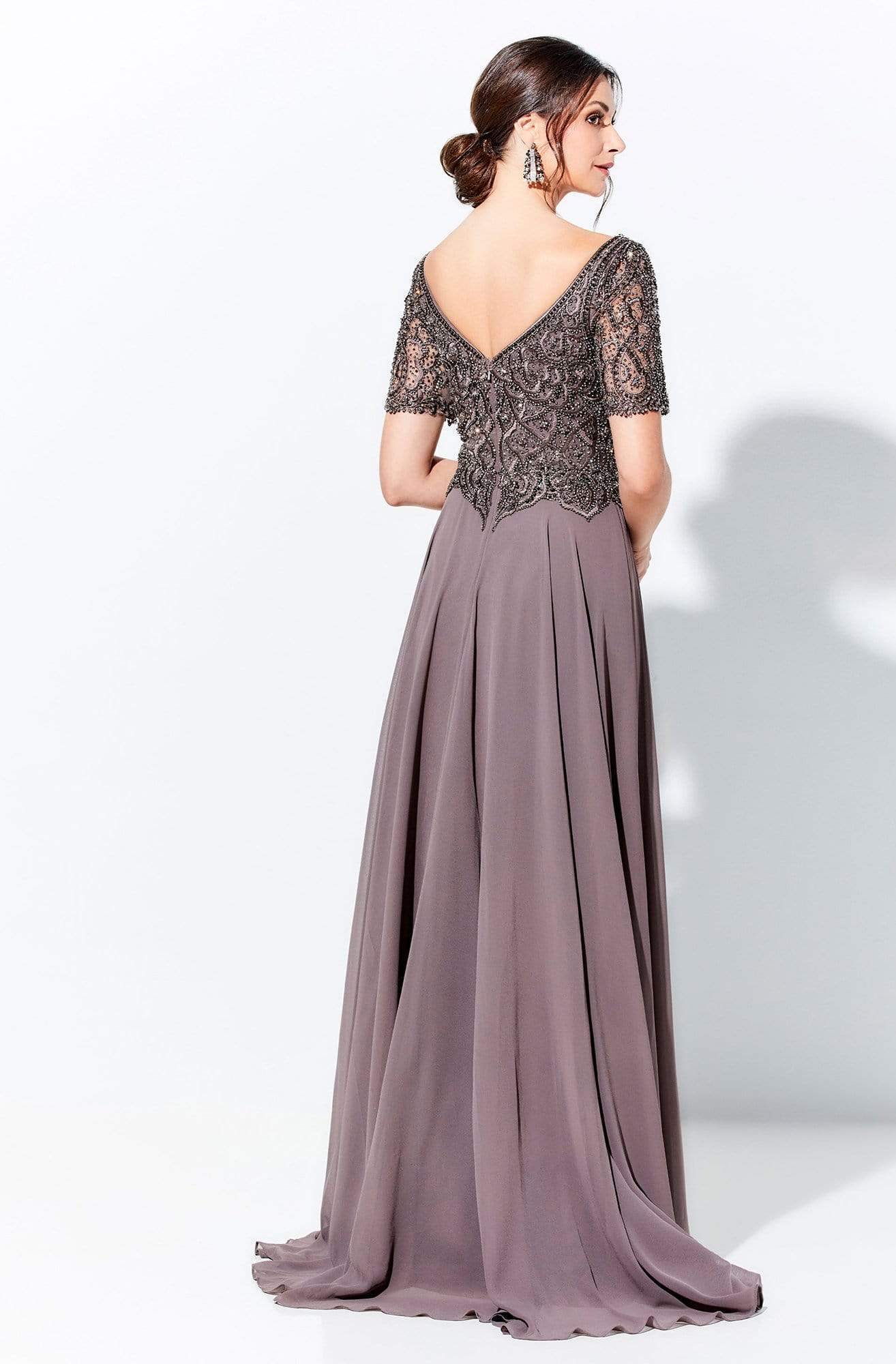 Ivonne D by Mon Cheri - 120D04W Beaded Long A-Line Dress Mother of the Bride Dresses