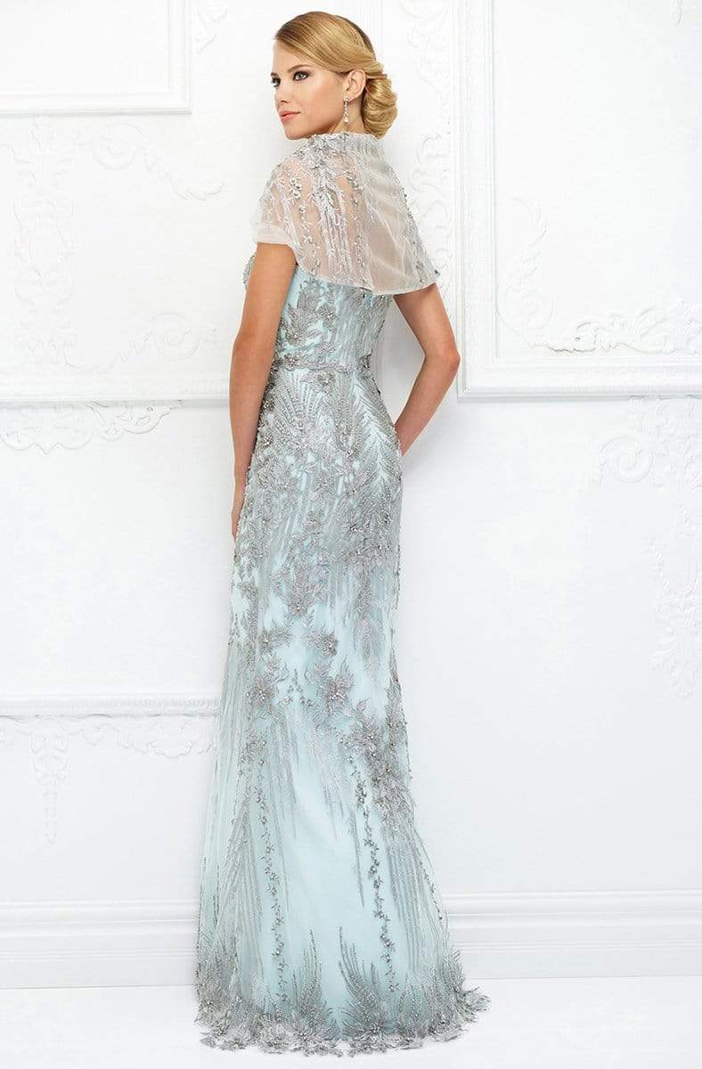 Ivonne D for Mon Cheri - 118D04W Metallic Lace Sheath Dress Special Occasion Dress