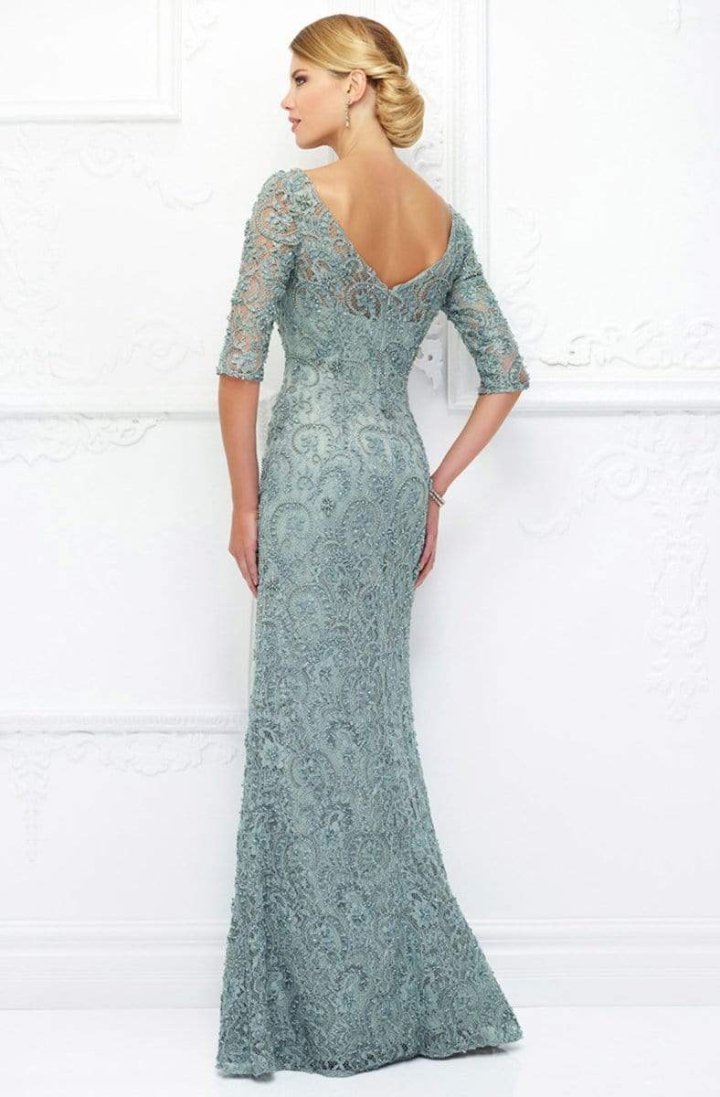 Ivonne D for Mon Cheri - 118D06 Beaded Lace Illusion Bateau Tulle Gown Mother of the Bride Dresses