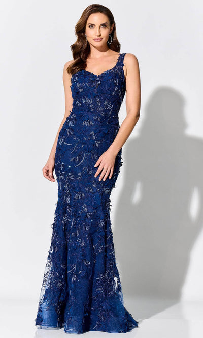 Ivonne D ID306 - V-Neck Appliqued Evening Gown Special Occasion Dress
