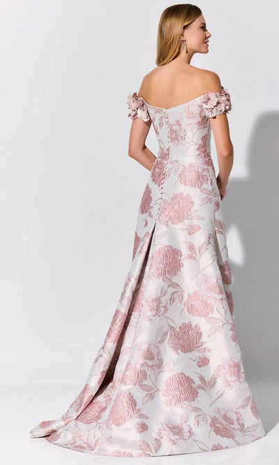 Ivonne-D ID325 - Floral Print Evening Dress Evening Dresses