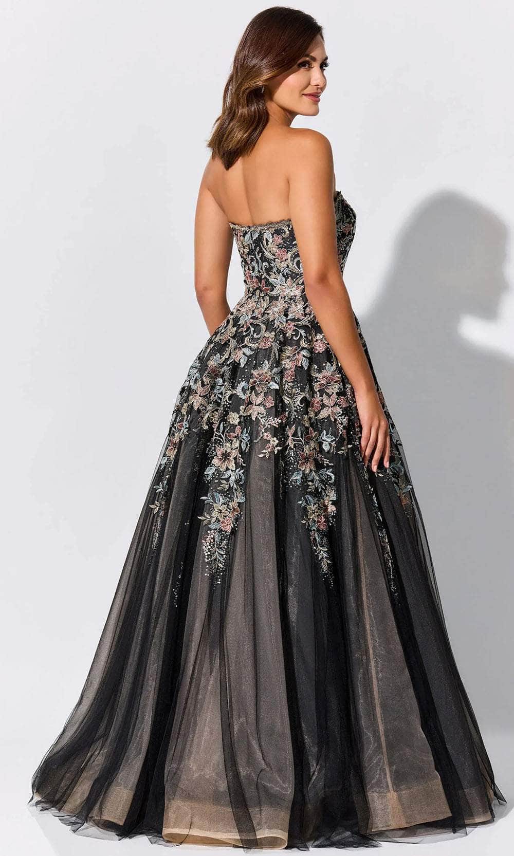 Ivonne-D ID327 - A-Line Open Back Gown Prom Dresses
