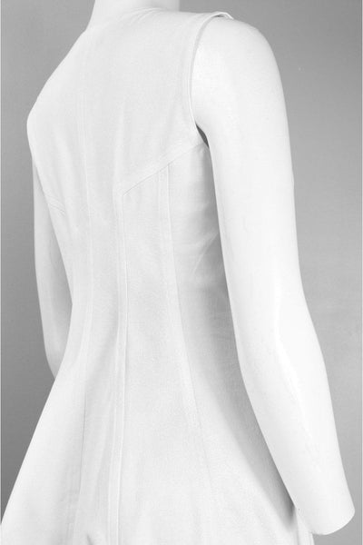 Ivy & Blu by Maggy Boutique - Front Zip Jewel Cocktail Dress S3868M - 1 pc White In Size 4 Available CCSALE 4 / White
