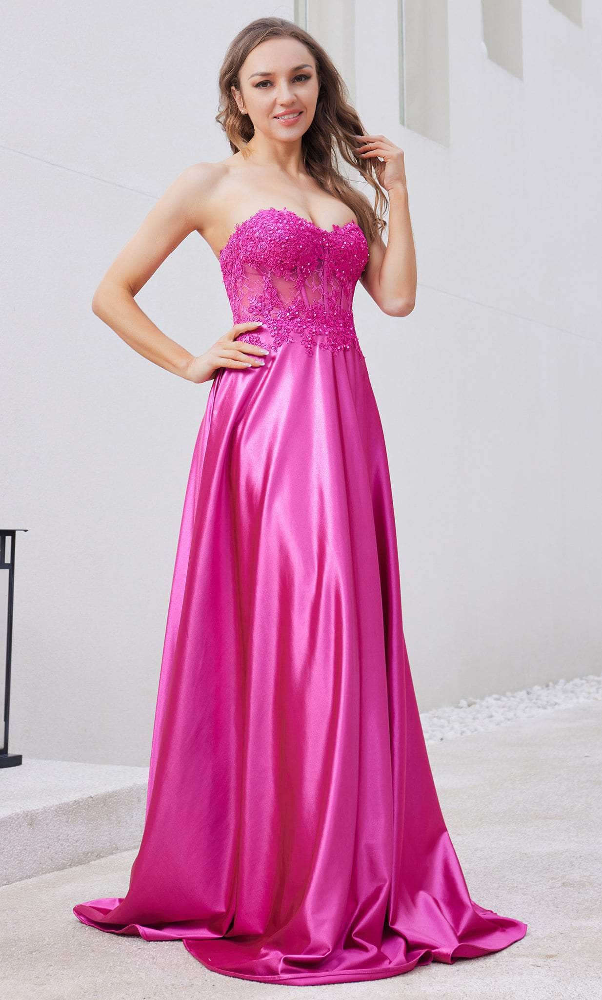 J'Adore Dresses J23025 - Ornate Corset Evening Dress Special Occasion Dress