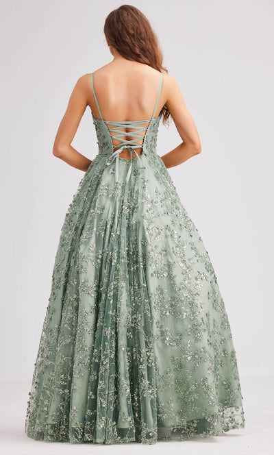 J'Adore Dresses J23035 - Embellished Tulle Ballgown Special Occasion Dress