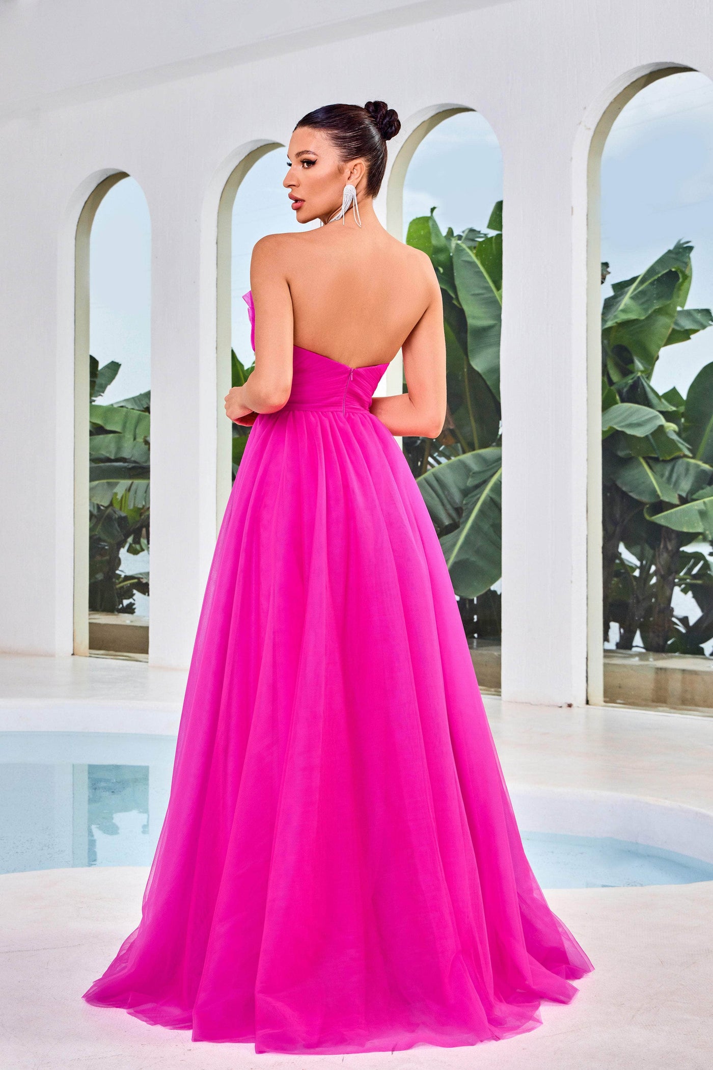 J'Adore Dresses J24003 - Tulle A-Line Prom Dress Special Occasion Dresses