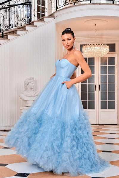 J'Adore Dresses J24012 - Sweetheart Bustier Prom Dress Special Occasion Dresses