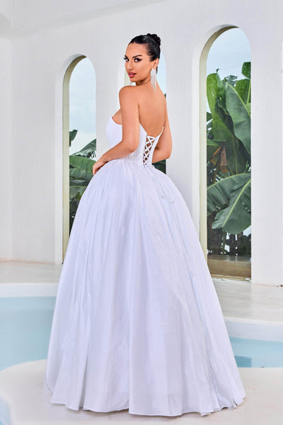 J'Adore Dresses J24033 - Strapless Corset Prom Dress Special Occasion Dresses