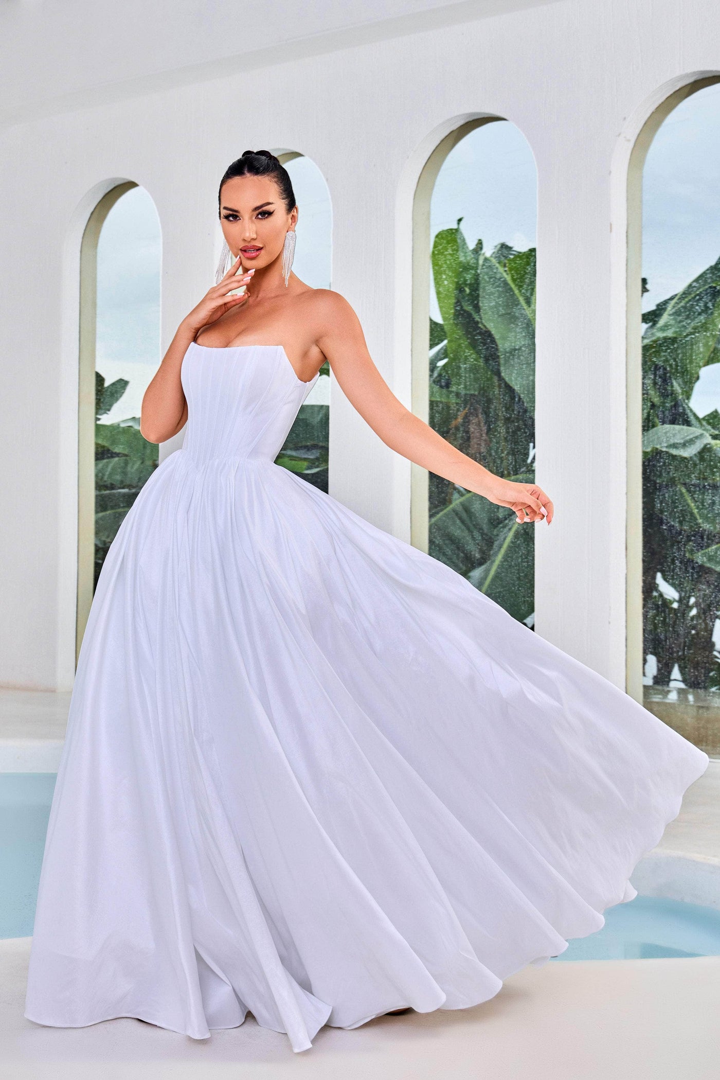 J'Adore Dresses J24033 - Strapless Corset Prom Dress Special Occasion Dresses