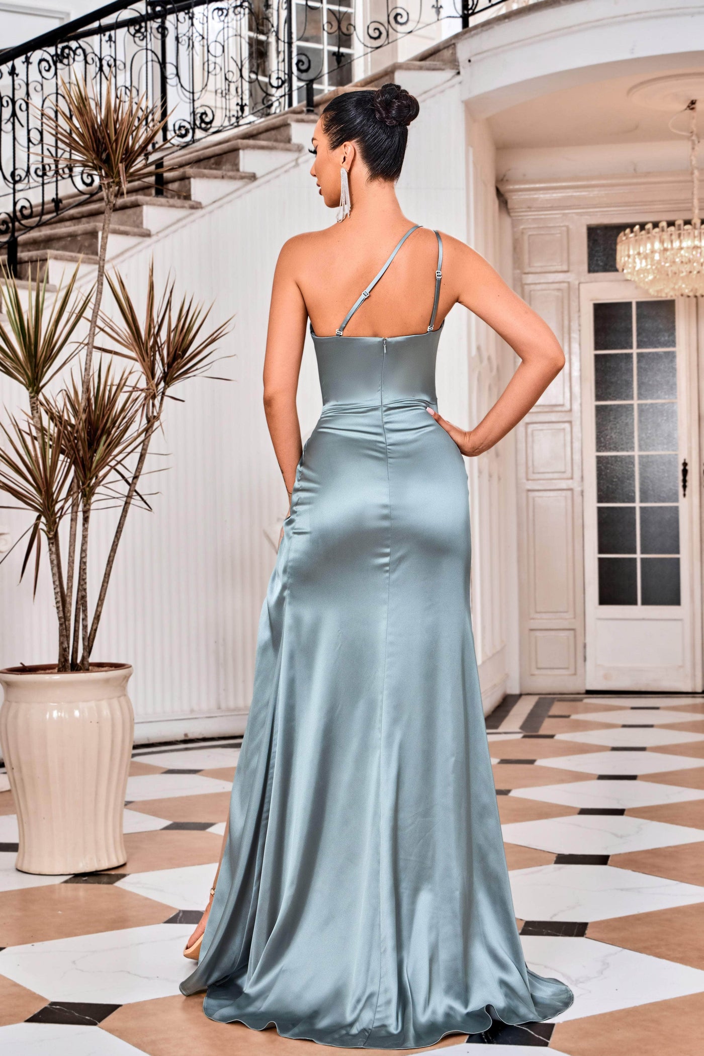 J'Adore Dresses J24035 - One Shoulder Satin Prom Dress Special Occasion Dresses