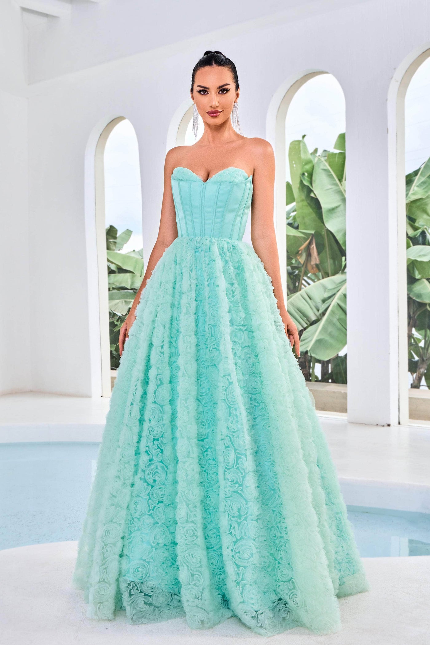 J'Adore Dresses J24045 - Sweetheart Ruffled Evening Gown Special Occasion Dresses