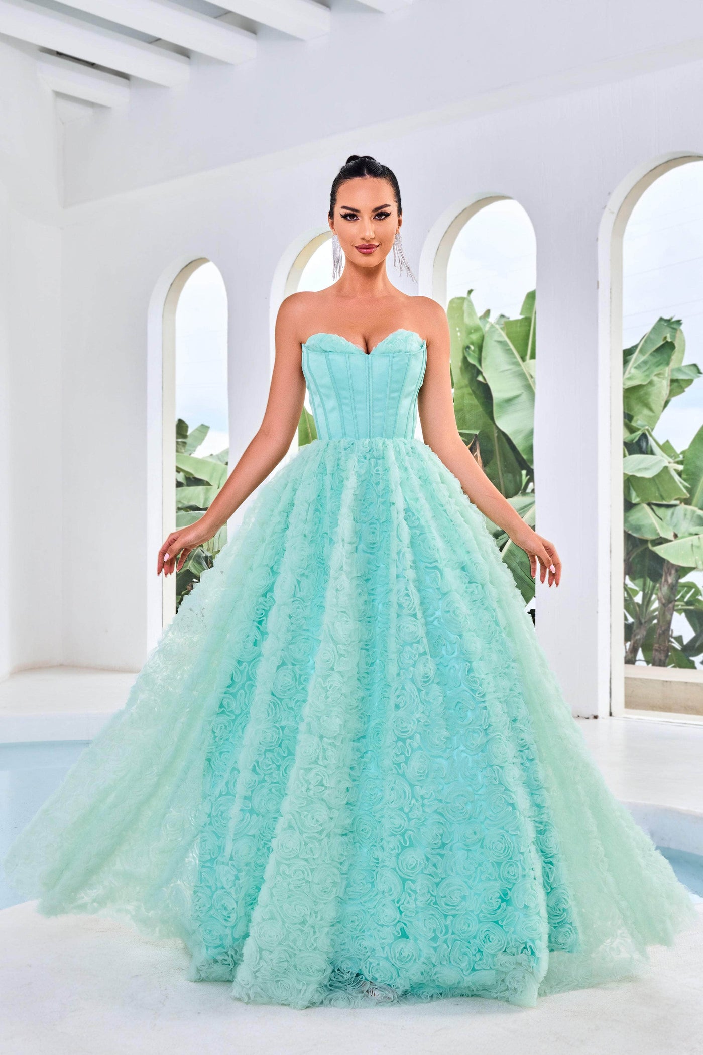 J'Adore Dresses J24045 - Sweetheart Ruffled Evening Gown Special Occasion Dresses