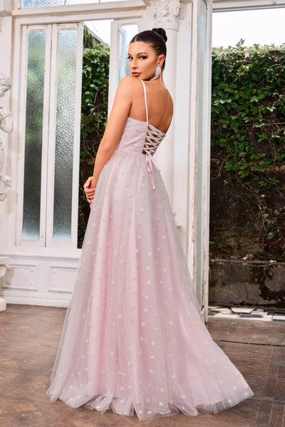 J'Adore Dresses J24049 - Sleeveless Appliqued Evening Gown Special Occasion Dresses