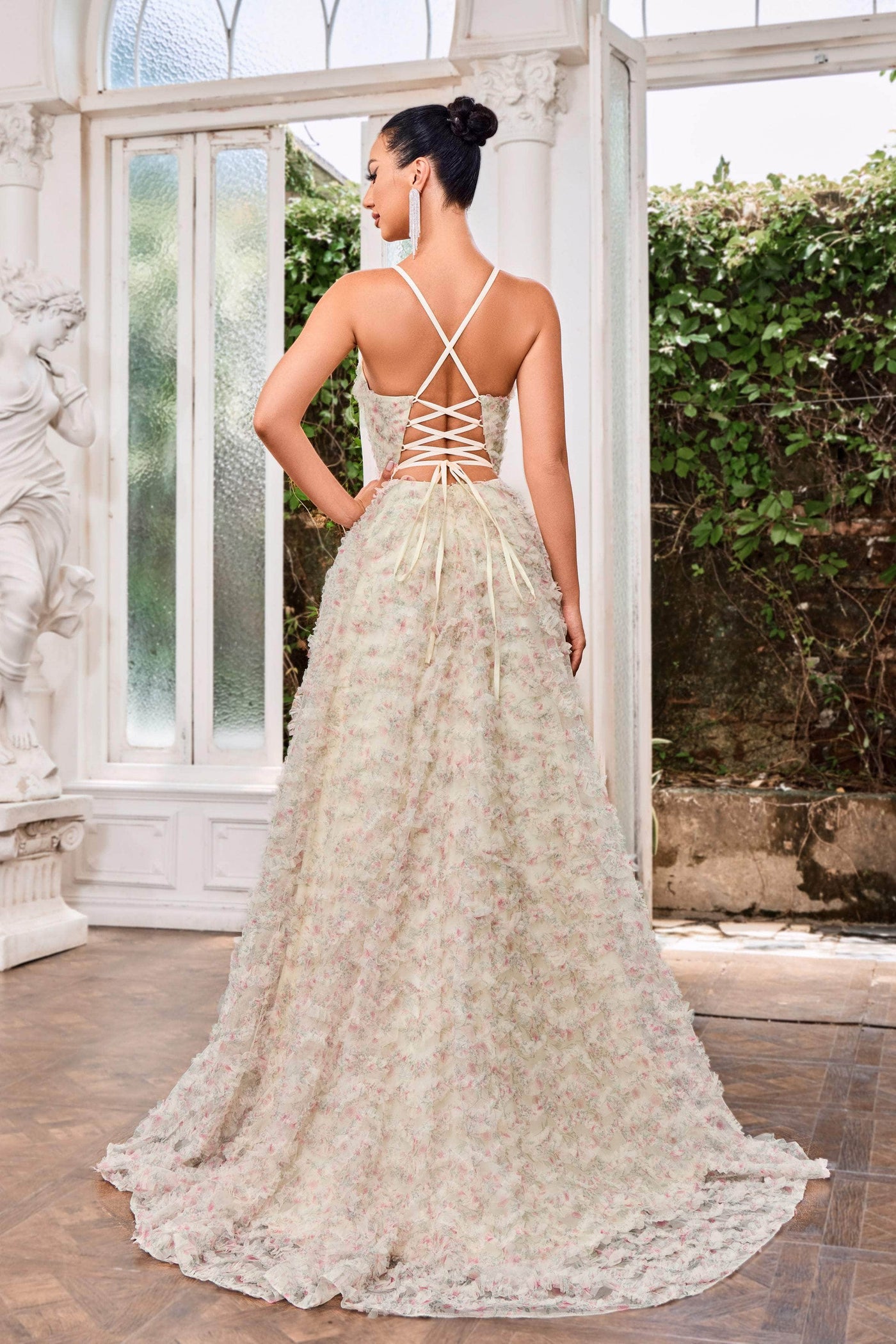 J'Adore Dresses J24051 - Floral Print Evening Gown Special Occasion Dresses