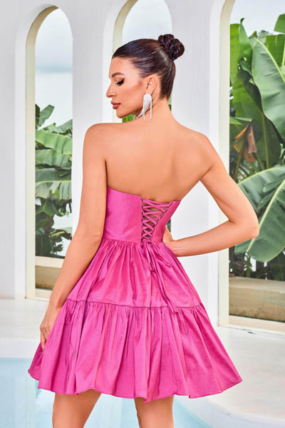 J'Adore Dresses J24077 - Strapless A-Line Cocktail Dress Special Occasion Dresses