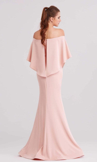 J'Adore - J15010 Off Shoulder Satin Mermaid Gown Evening Dresses