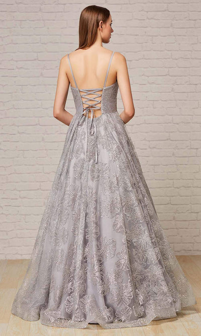 J'Adore Dresses - A-Line Gown J18022 In Gray