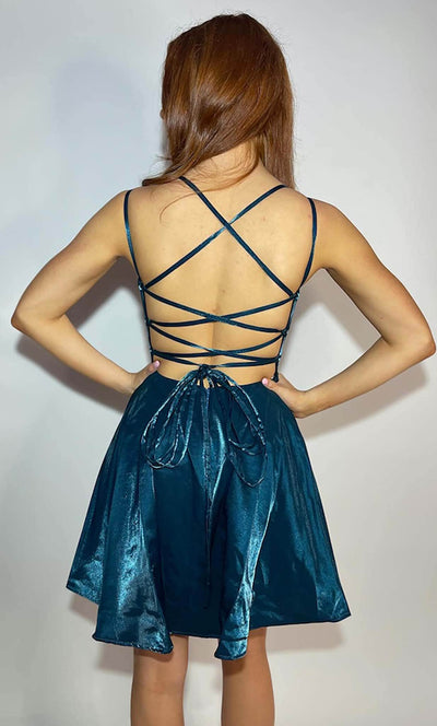 Jasz Couture 1110 - Sleeveless A-line Cocktail Dress Holiday Dresses