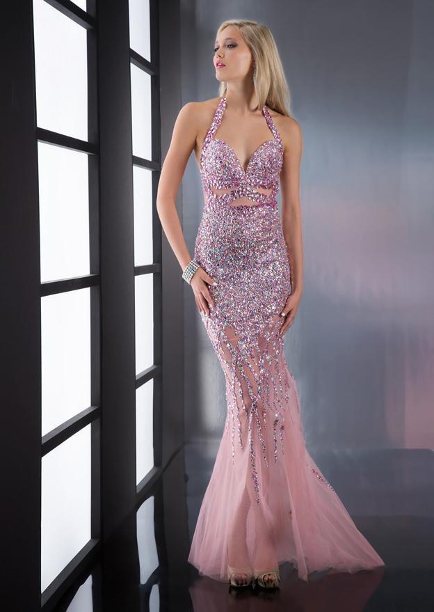 Jasz Couture - 5061 Dress in Pink Special Occasion Dress 0 / Pink