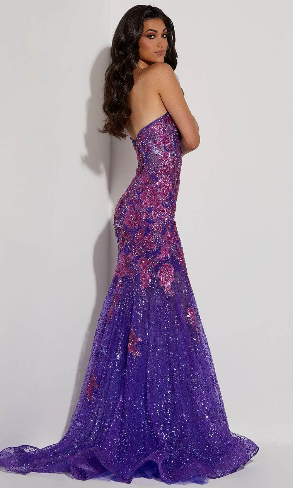 Jasz Couture 7420 - Strapless Sequin Trumpet Dress Special Occasion Dress