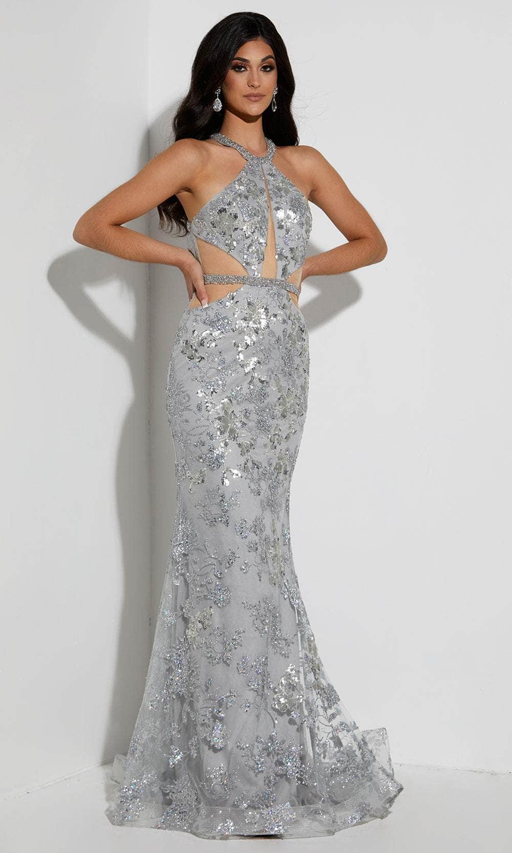 Jasz Couture 7425 - Long Tulle, Sequins Mermaid Dress - Sequined, Sleeveless, Open-Back, Back Zipper, Train ADASA Jasz Couture 7425 - Long Tulle, Sequins Mermaid Dress - Sequined, Sleeveless, Open-Back, Back Zipper, Train ADASA