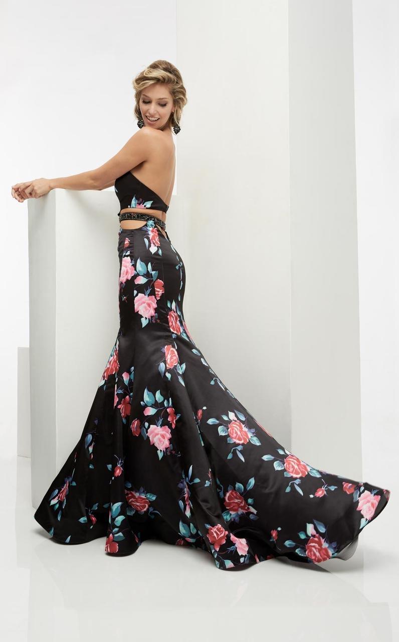Jasz Couture - Floral Strapless Mermaid Gown  5917 Special Occasion Dress