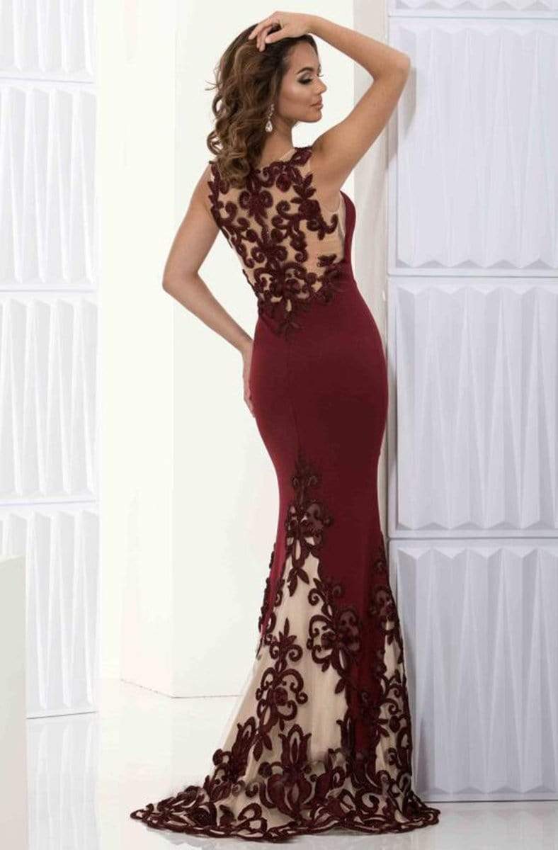 Jasz Couture - Sleeveless Embroidered Long Gown 5613 Special Occasion Dress