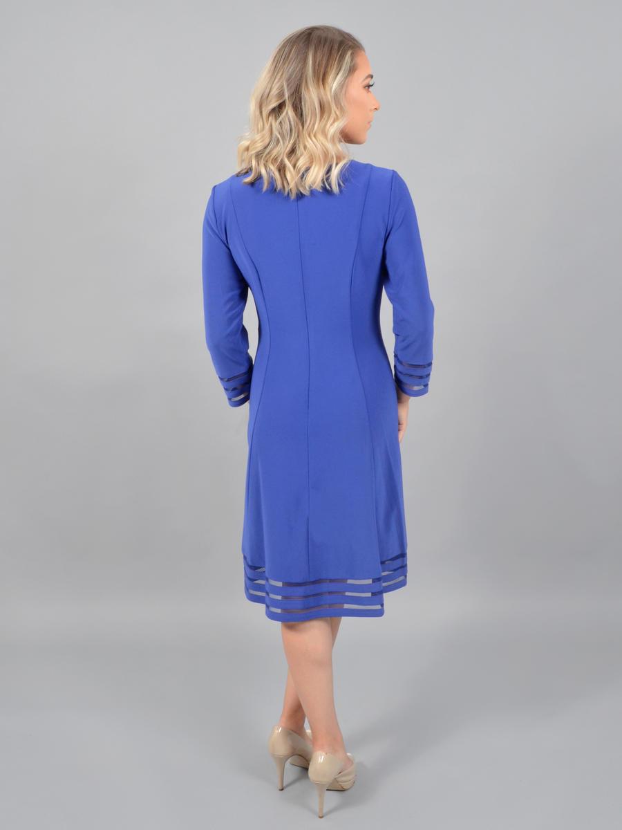 Jessica Howard - JH9M6076 Bateau Long Sleeves Cocktail Dress In Blue