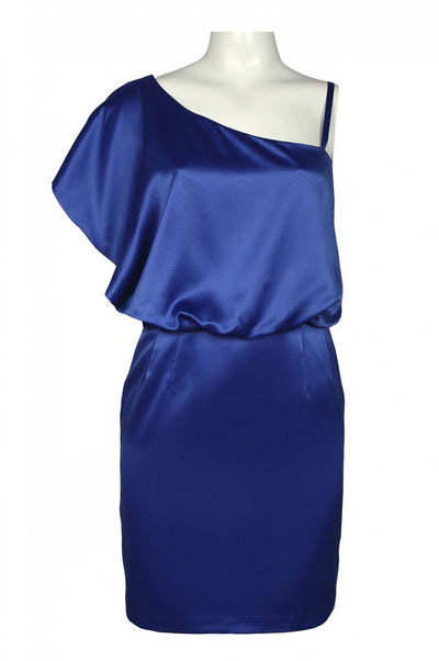Jessica Simpson - JS1R3164 One Shoulder Flutter Sleeve Cocktail Dress In Blue