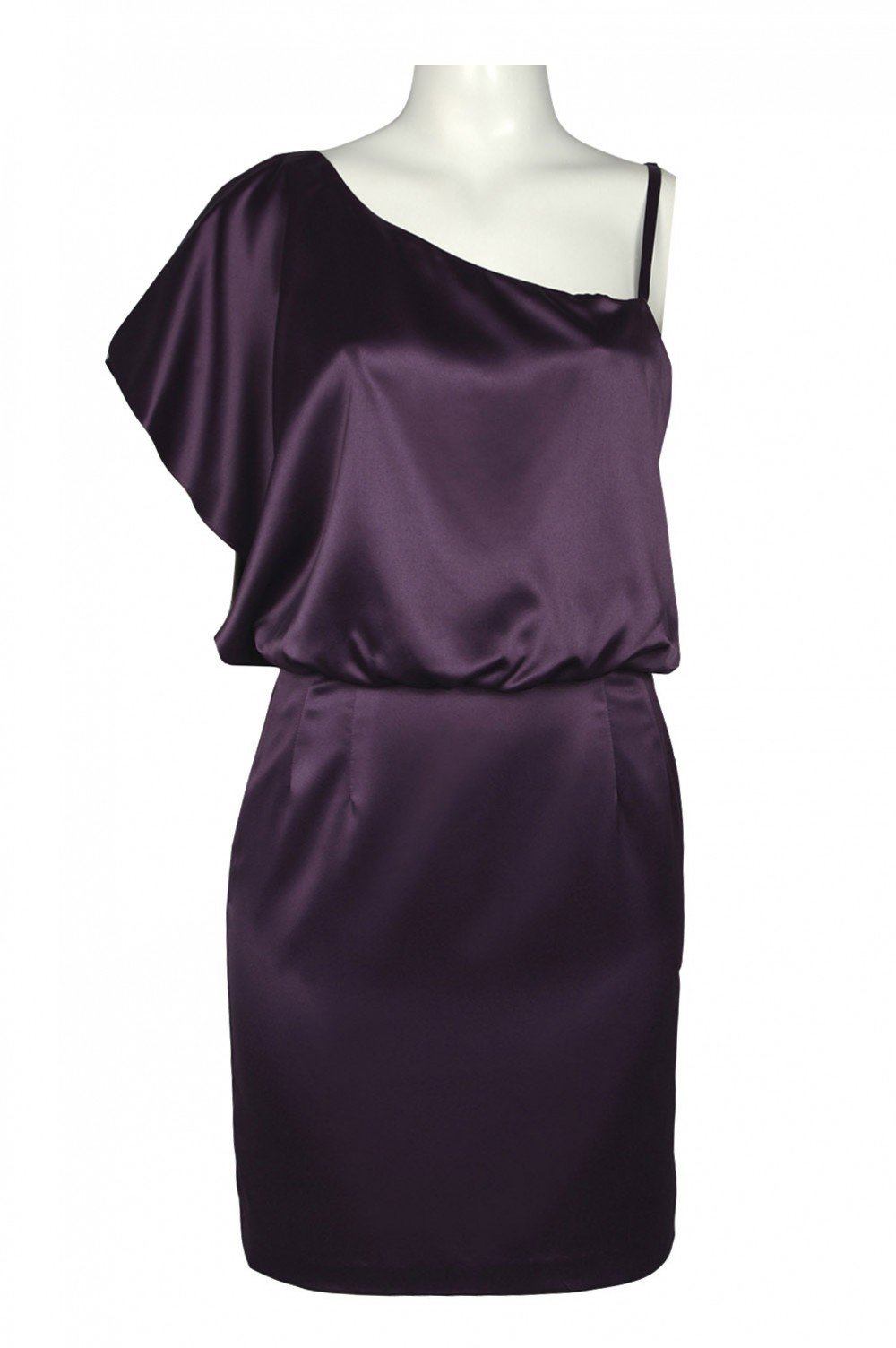 Jessica Simpson - JS1R3164 One Shoulder Flutter Sleeve Cocktail Dress In Purple
