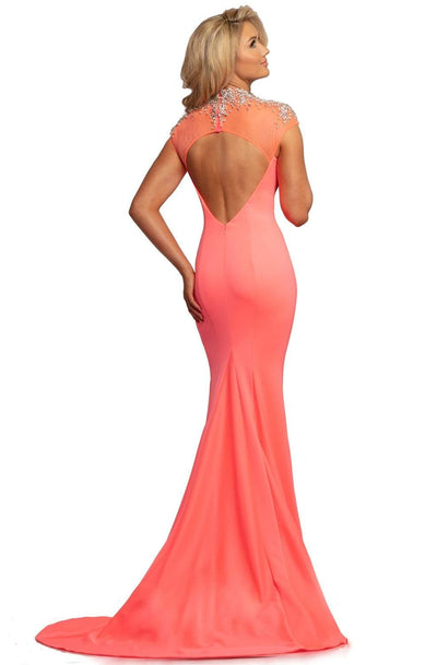 Johnathan Kayne - 2024 Jewel Draped Illusion Cutout Mermaid Gown Prom Dresses