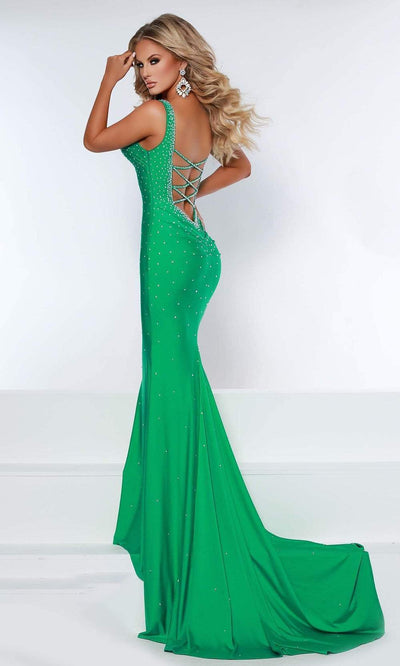 Johnathan Kayne - 2445 Beaded Plunging Sweetheart Gown Prom Dresses