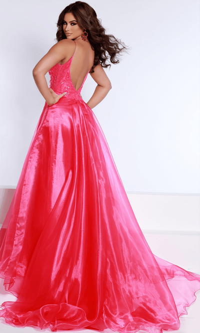 Johnathan Kayne 2601 - Sequined V-Neck Ballgown Ball Gowns